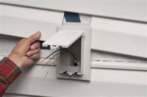 china siding electrical box|recessed vinyl siding outlet box.